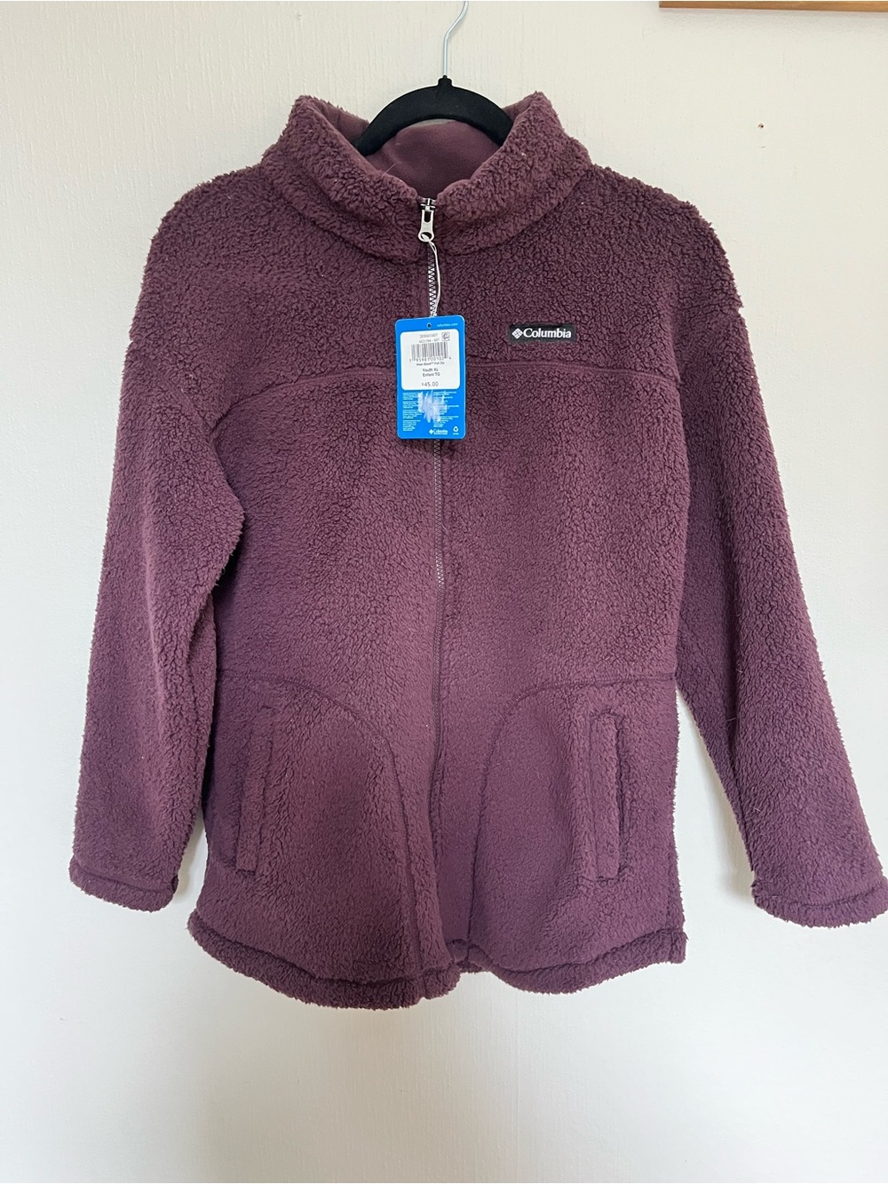 Columbia Girls' Plush Full-Zip Jacket - Plum